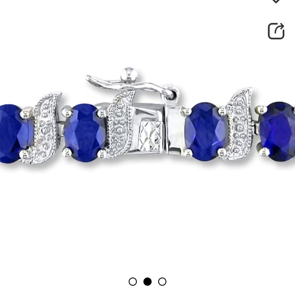 Kay Sapphire and Sterling silver bracelet - Picture 2 of 7
